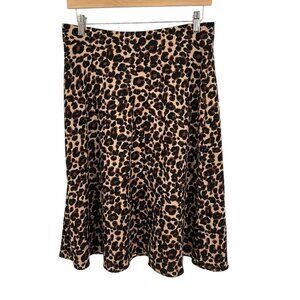Loft A-Line Skirt Women's Size 6 Animal Print‎ Above Knee Lined Work Party